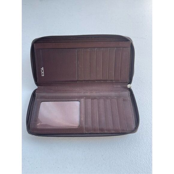 Tumi Brown Leather Wallet - Picture 6 of 10